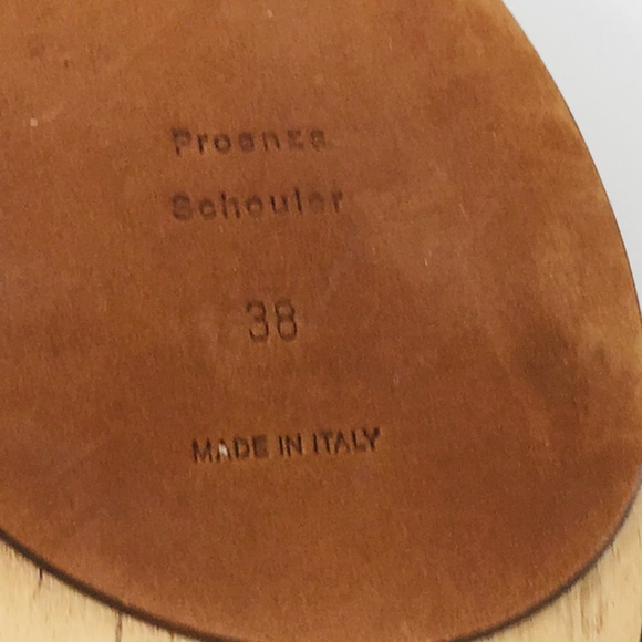 Proenza Schouler katty sandal Wooden 38 2" NEW - Picture 7 of 8